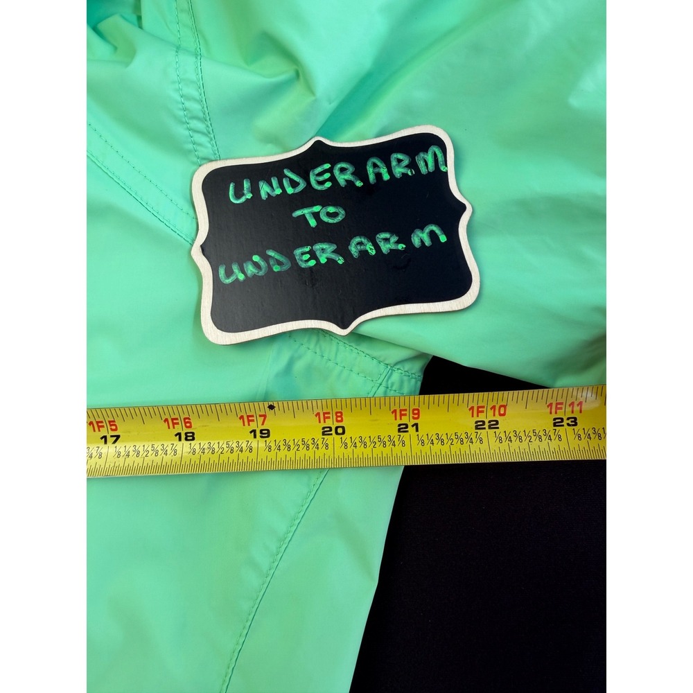 Columbia Switchback III Rain Jacket Women Large Green Hooded Windbreaker Outdoor - Picture 14 of 16